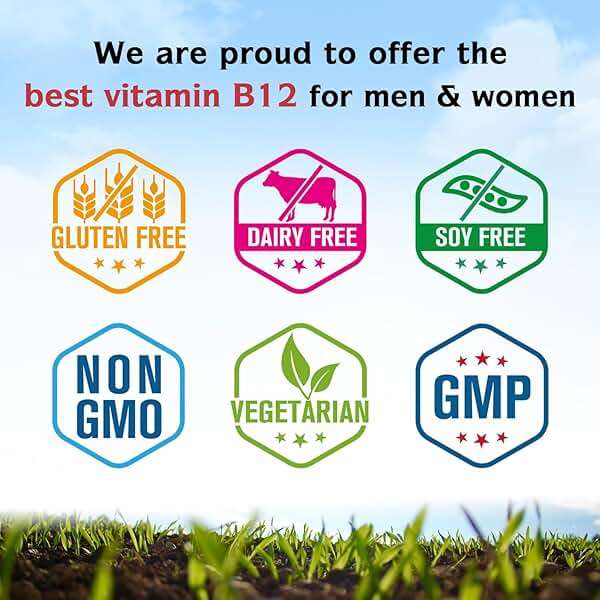 Innate Vitality Vitamin B12 5000mcg, Sublingual, Vegan Methylcobalamin, Fast Dissolve Tablets, Natural Peach Flavor, Supports Energy Production & Healthy Nervous System, 240 Tablets - Image 6