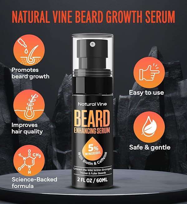 5% Minoxidil Beard Growth Oil for Men: Minoxidil for Men Beard Hair Regrowth Serum with Biotin and Caffeine - Unleash Your Wildness with Stronger Thicker Fuller Beard 2 FL OZ/60mL - Image 5