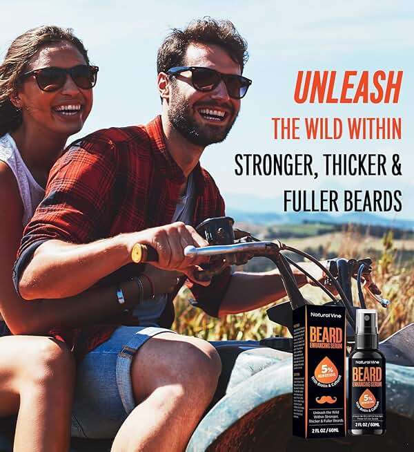 5% Minoxidil Beard Growth Oil for Men: Minoxidil for Men Beard Hair Regrowth Serum with Biotin and Caffeine - Unleash Your Wildness with Stronger Thicker Fuller Beard 2 FL OZ/60mL - Image 7