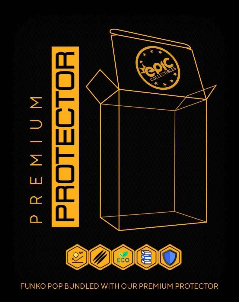 Epic Collectibles Basketball - Stephen Curry Crossover in 2024 City Edition Uniform Vinyl Figure Collectibles Bundle with Compatible Funko Pop Box Protector - Image 5