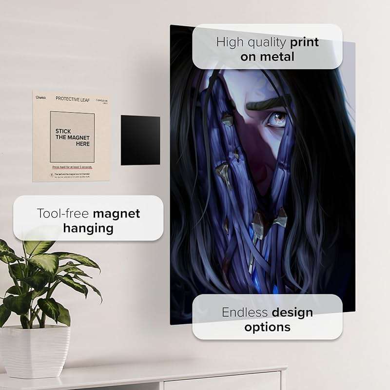 Displate Official Arcane Metal Poster Magnetic Mounting Included Licensed Artwork Modern Wall Decor Change is Inevitable Poster 12.6x17.7 in - Image 3