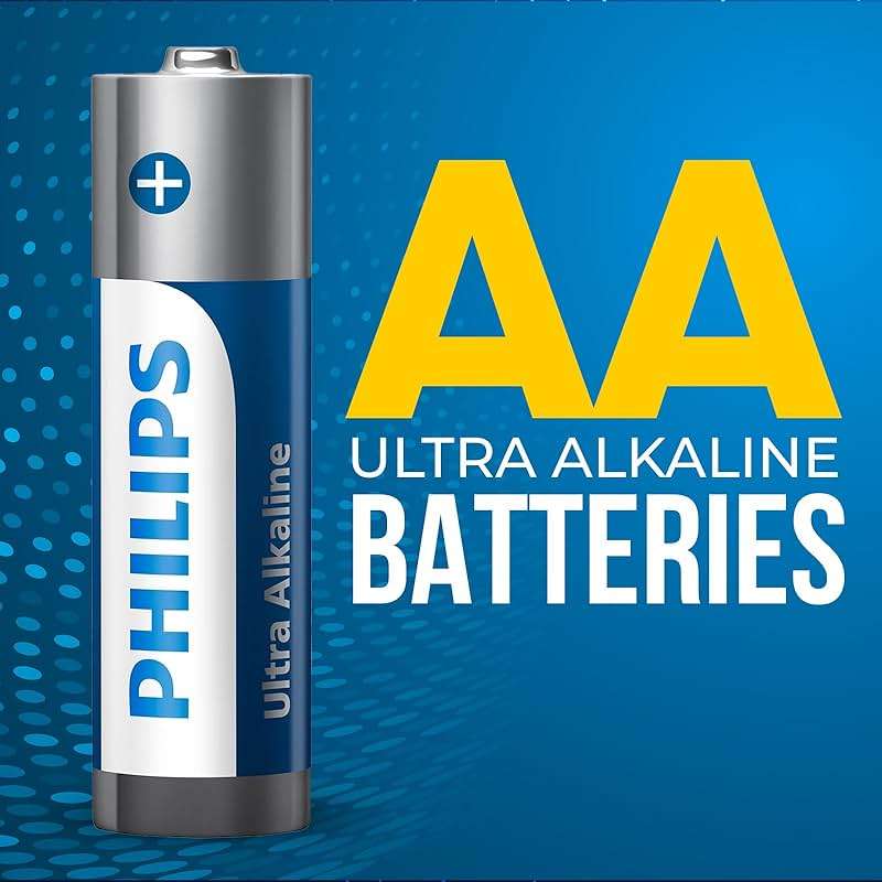 PHILIPS AA Batteries 12 Pack | 1.5v Ultra Alkaline Double A Battery | 132% More Power Then Industry Standard | Long-Lasting | 10-Year Shelf Life | Ideal for Indoor & Outdoor Use | Premium Performance. - Image 3
