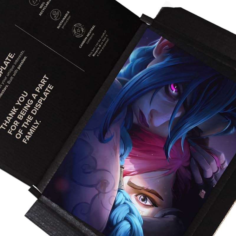 Displate Metal Poster Arcane - League of Legends Season 2 - Easy Magnetic Mounting - Jinx and Vi Collectible Gift - Room Decor Bedroom Wall Posters - 12.6x17.7 in - Image 5