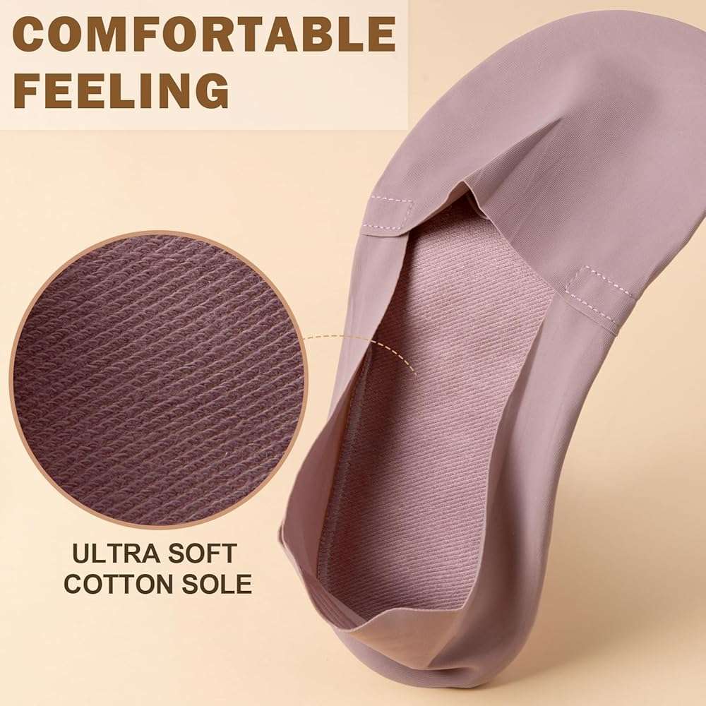 Sofier No Show Socks Womens, Non Slip Low Cut 6 Pairs Thin Silky Dress Footies Liner Invisible Socks Flats Loafers Sneakers - Image 6