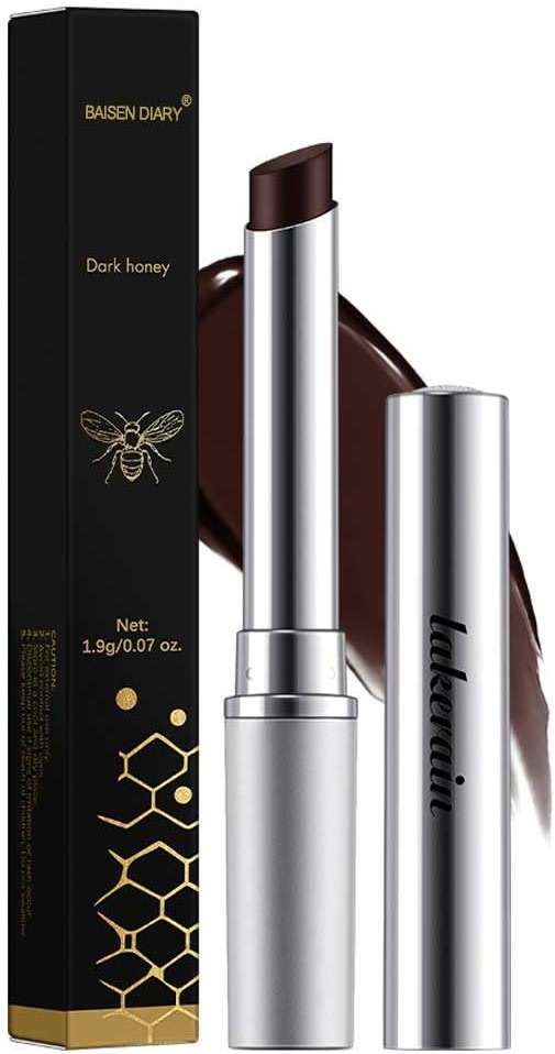 BAISEN DIARY 2PCS Honey Lipstick Tinted Lip Balm - Sheer Hydrating Lipstick for All Skin Tones - Moisturizing Lip Color, Nourishing Lip Balm with a Hint of Natural Black Cherry Tint - Image 6