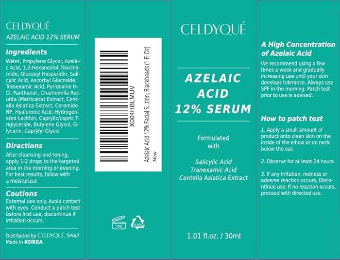 Azelaic Topical Acid 12% Serum for Face – Dark Spot Remover with Tranexamic Acid, Salicylic Acid, Niacinamide & Centella Asiatica – Acne, Hyperpigmentation & Rosacea Treatment 1 Oz Korean Skincare - Image 7