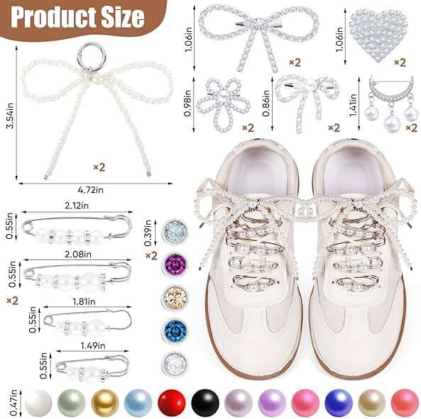 Odiwellan Shoe Charm & Sock Charms – Stylish Alloy Pins for Sneakers, Socks, Denim & Accessories, Easy Install Fashion Charms for Women & Girls - Image 2