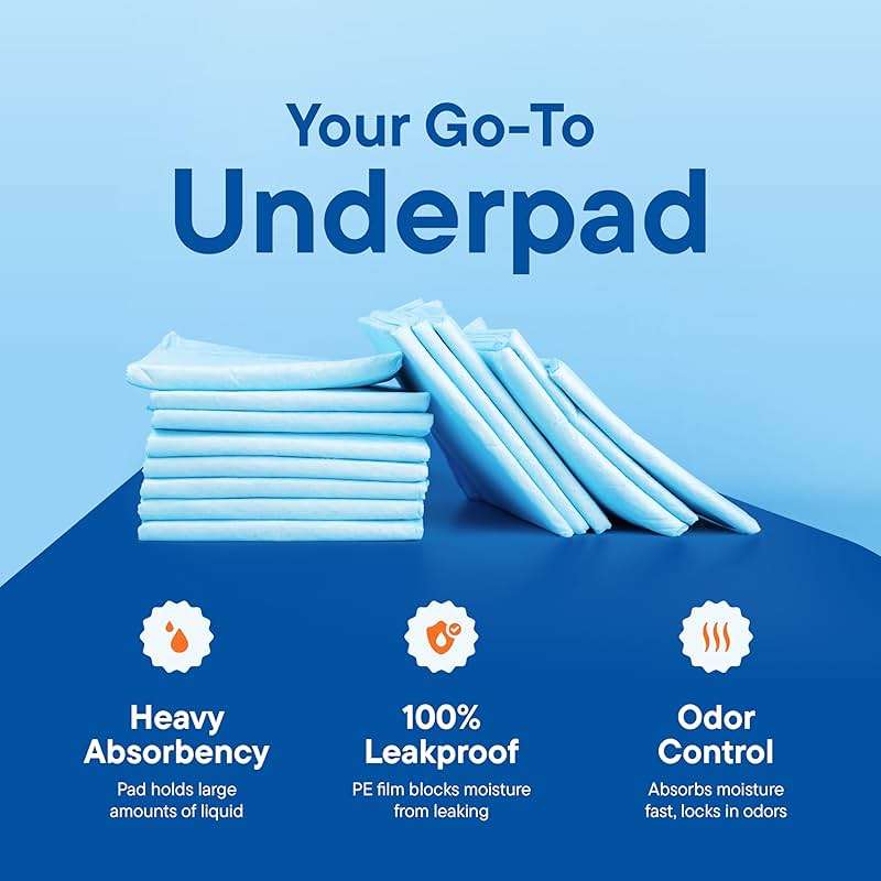Chucks Pads Disposable [100-Pack] Adult Incontinence Underpads 23"x36" Large Super Absorbent Protective Bed Pads, Leak-Proof Pads – Pee Pads for Kids, Adults and Pets – Dog & Puppy Training Pads - Image 7