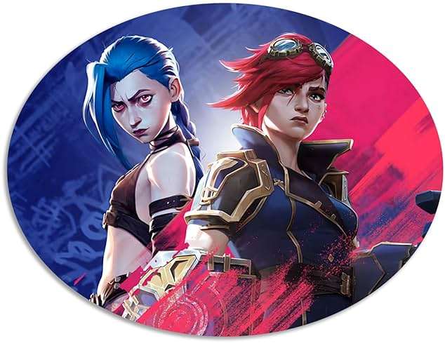 Jinx Vi Arcane Sticker Decal Notebook Car Laptop 5.5"x4.5" - Image 1