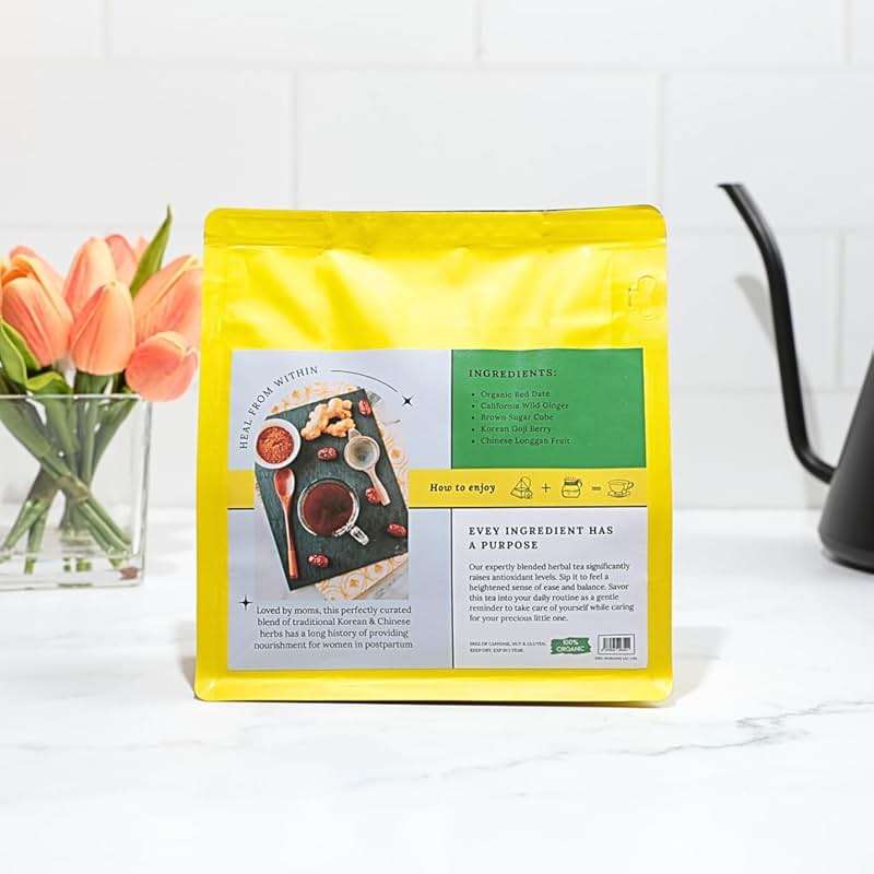 Pluscenta Hormone Balancing Tea for Women - Organic 14 Tea Bags - Postpartum Gifts for Mom - Image 5