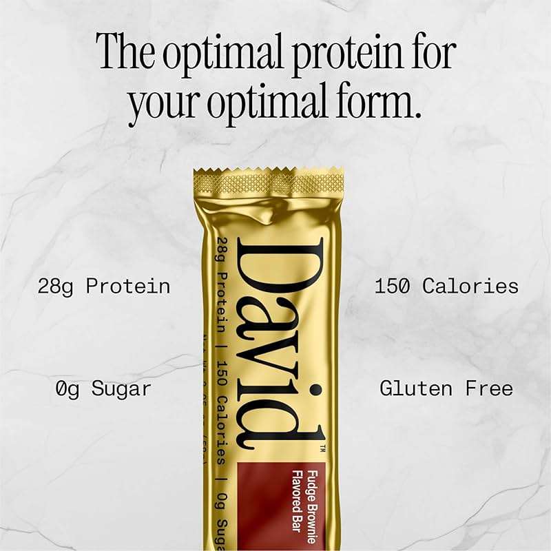 David High Protein Bars - 0g of Sugar, Low Carb, Gluten Free - 28g of Protein, 150 Calories - Variety 6 Pack (2x Peanut Butter Chocolate Chunk, 2x Chocolate Chip Cookie Dough, 2x Salted Peanut Butter) - Image 5