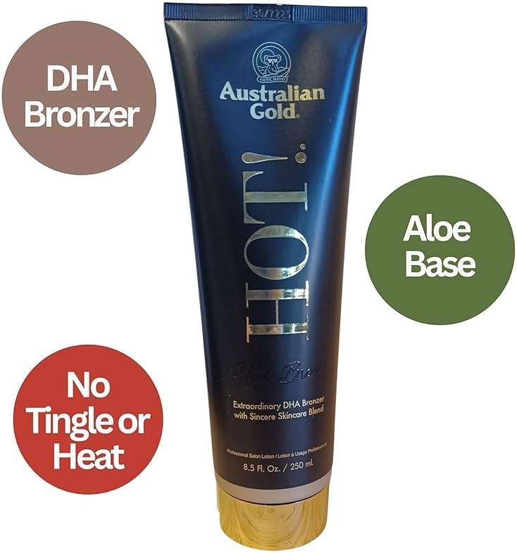 Australian Gold Hot! Bronze Extraordinary DHA Bronzer - 8.5 ounces, Tanning Lotion for Indoor or Outdoor use HOT! Black DHA Bronzer - Image 4