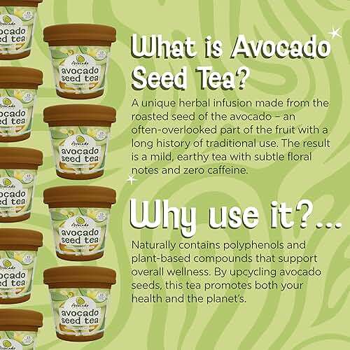 Organic Avocado Tea, Herbal Seed Tea for Digestion, Infusion for Wellness, Premium Natural Organic Tea Beverage, Té de Aguacate | Avocado Prime - Image 5