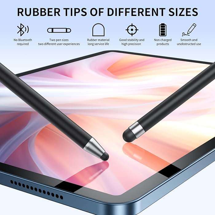 Stylus (10Pcs), Stylus Pen for Touchscreen, High Precision and Sensitivity Stylus Pen for iPad/iPhone/Samsung/Android Smartphone and Tablets, Compatible with All Capacitive Touch Screen (Black/White) - Image 2