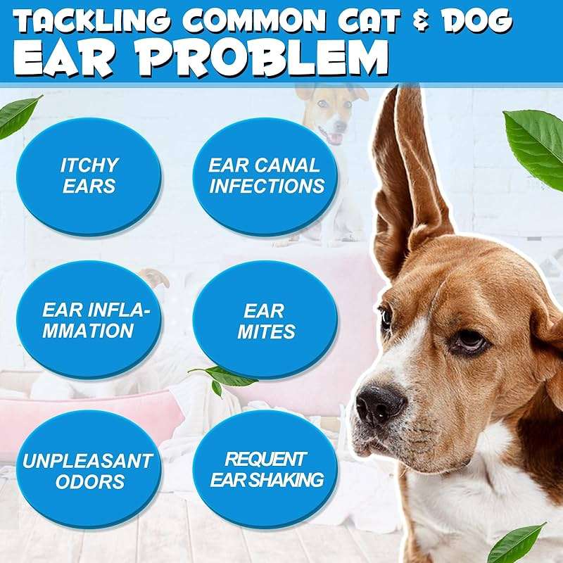Redshine Ear Drops for Cats & Dogs-Dog Ear Infection Medication-Ear Mites Treatment-Dog Yeast Soothing Cleansing with 1% Hydrocortisone-Clean Pet Earwax-Mild and Effective (60ml) - Image 2