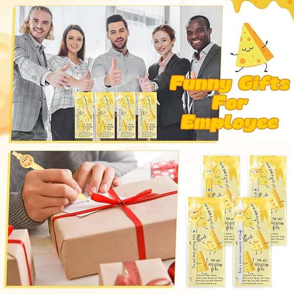 Sayglossy 20 Set Emotional Gift Bulk Support Cheese Ballpoint Pen Mini Positive Cheese Inspirational Bookmark Cards Halloween Party Favor for Student Teacher Employee Coworker Staff Medical Assistant - Image 6