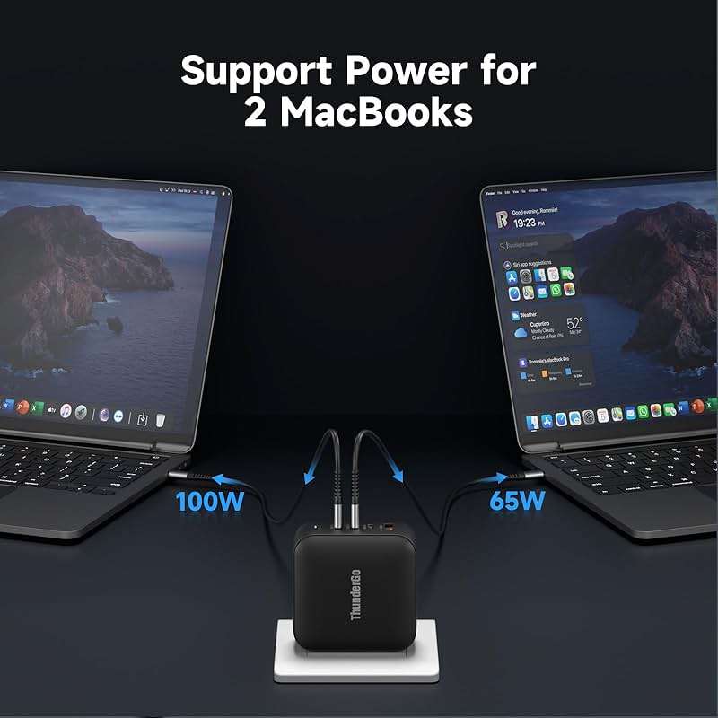 240W GaN Charger, 4-Port USB C Fast Charging Station with 140W Max PD 3.1 Port, Compact Travel Wall Adapter for MacBook Pro/Air M3/M2/M1, Laptops, iPhone 15/14, Galaxy S24/S23, iPad, Steam Deck - Image 4