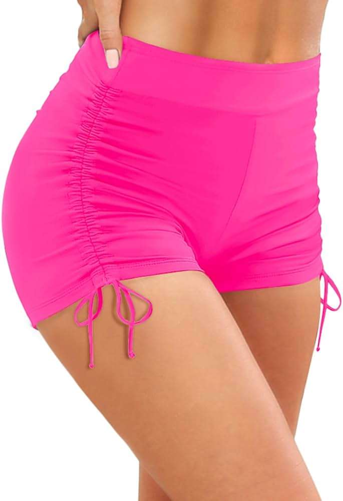 Yonique Women Swim Shorts High Waisted Swimsuit Shorts Tummy Control Bathing Suit Bottom Plus Size Boyshorts - Image 1