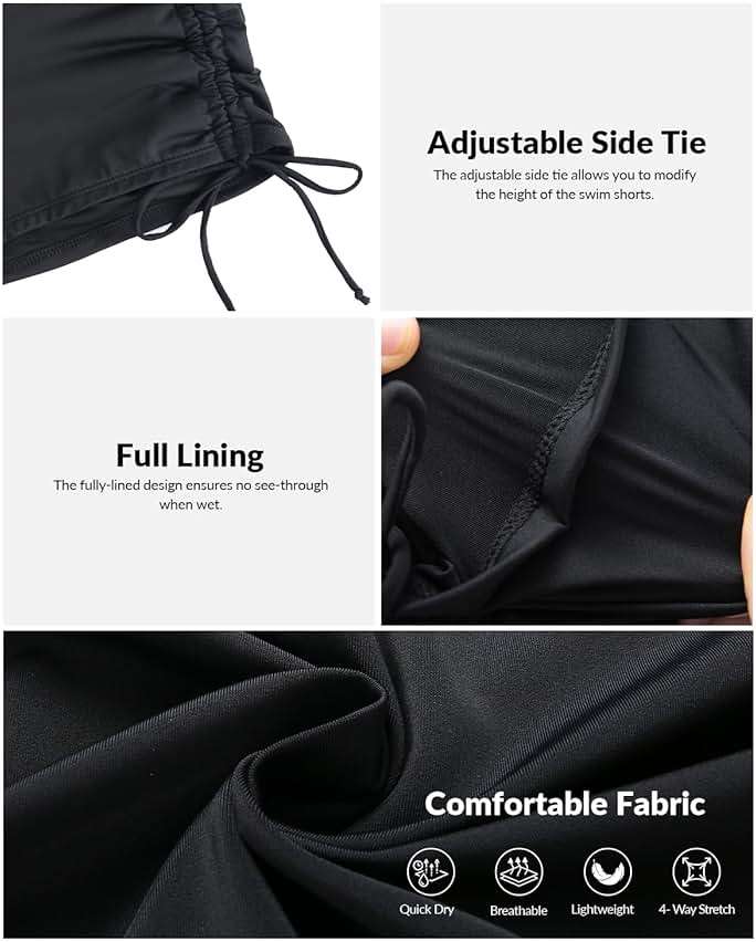 Yonique Women Swim Shorts High Waisted Swimsuit Shorts Tummy Control Bathing Suit Bottom Plus Size Boyshorts - Image 6