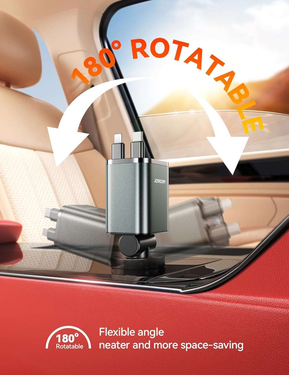 [2026 Ultra-Compact] JOYROOM Retractable Car Charger 84W Car Charger USB C for iPhone 16 17 Fast Charging, Car Accessories, Car Adapter Travel Essentials Gifts for Women Men, for iPhone 17 16 15 14 13 - Image 10