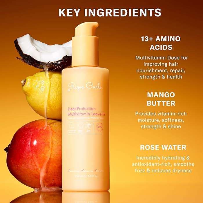 Rizos Curls Multivitamin Leave-In Heat Protection Up to 450°F – Strengthen, Repair & Add Shine to Straight, Wavy, Curly, Coily Hair Types 1a–4c – Sulfate & Paraben Free - Image 8