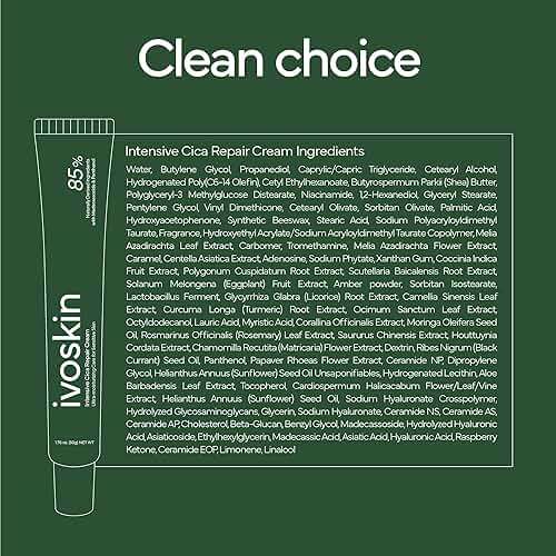 IVOSKIN Cica Redness Relief Treatment Cream, Soothing & Hydrating Green Correcting Moisturizer with Madecassoside, Helps Repair Skin Barrier for Sensitive Skin, Vegan, Korean Skincare (1.76oz / 50g) - Image 9