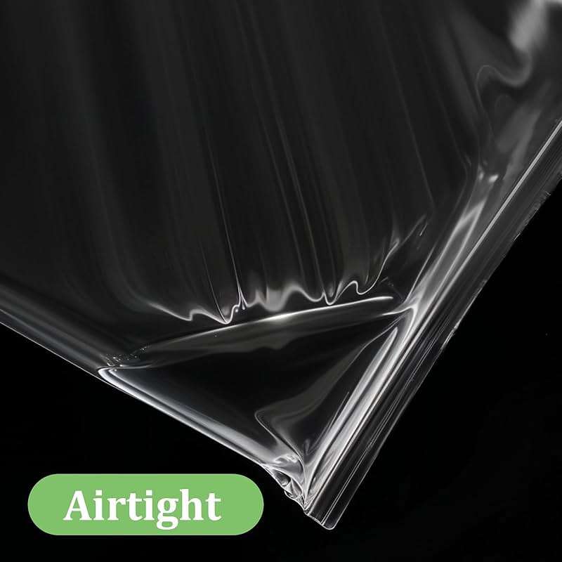 JOUTYFOR 80 Pack 16" x 18" Clear Heavy-Duty Reclosable Zipper Plastic Storage Bags for Clothes, Food, Travel & More - Image 5