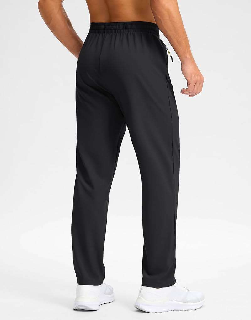 Pudolla Men's Lightweight Hiking Pants Quick Dry Outdoor Sweatpants with Zipper Pockets for Athletic Workout Casual Travel - Image 2