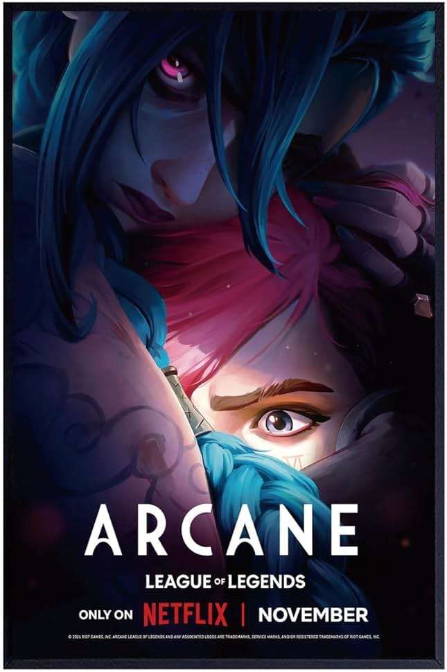Jefuzh Anime Cartoon Arcane: League of Legends Season 2 TV Series Poster #1 - Matte Poster Frameless Gift 11 x 17 inch(28cm x 43cm),Noframe - Image 1