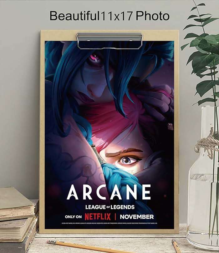 Jefuzh Anime Cartoon Arcane: League of Legends Season 2 TV Series Poster #1 - Matte Poster Frameless Gift 11 x 17 inch(28cm x 43cm),Noframe - Image 3