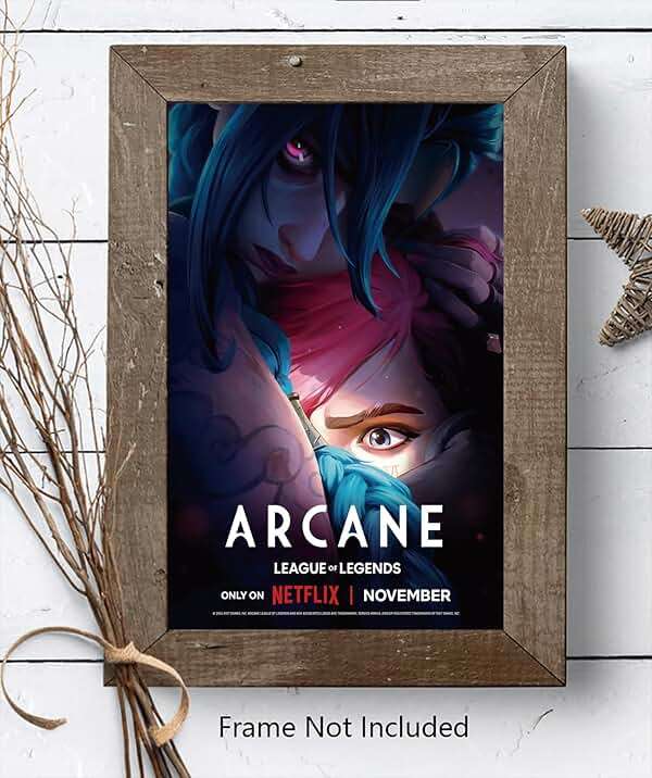 Jefuzh Anime Cartoon Arcane: League of Legends Season 2 TV Series Poster #1 - Matte Poster Frameless Gift 11 x 17 inch(28cm x 43cm),Noframe - Image 4