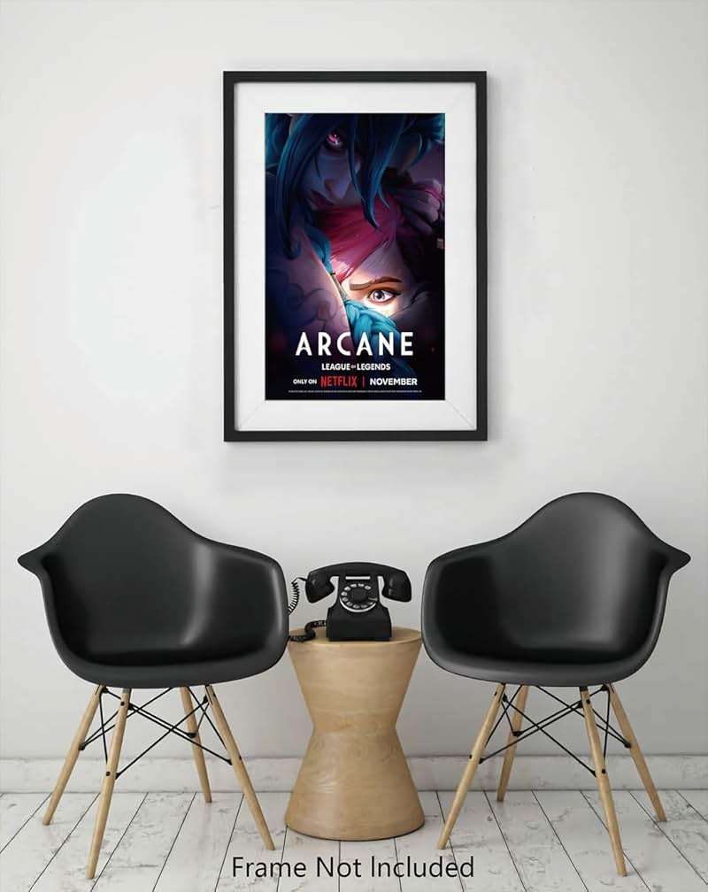 Jefuzh Anime Cartoon Arcane: League of Legends Season 2 TV Series Poster #1 - Matte Poster Frameless Gift 11 x 17 inch(28cm x 43cm),Noframe - Image 5