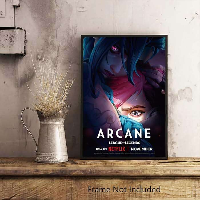 Jefuzh Anime Cartoon Arcane: League of Legends Season 2 TV Series Poster #1 - Matte Poster Frameless Gift 11 x 17 inch(28cm x 43cm),Noframe - Image 6