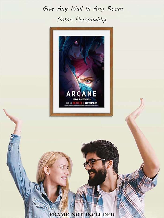 Jefuzh Anime Cartoon Arcane: League of Legends Season 2 TV Series Poster #1 - Matte Poster Frameless Gift 11 x 17 inch(28cm x 43cm),Noframe - Image 9