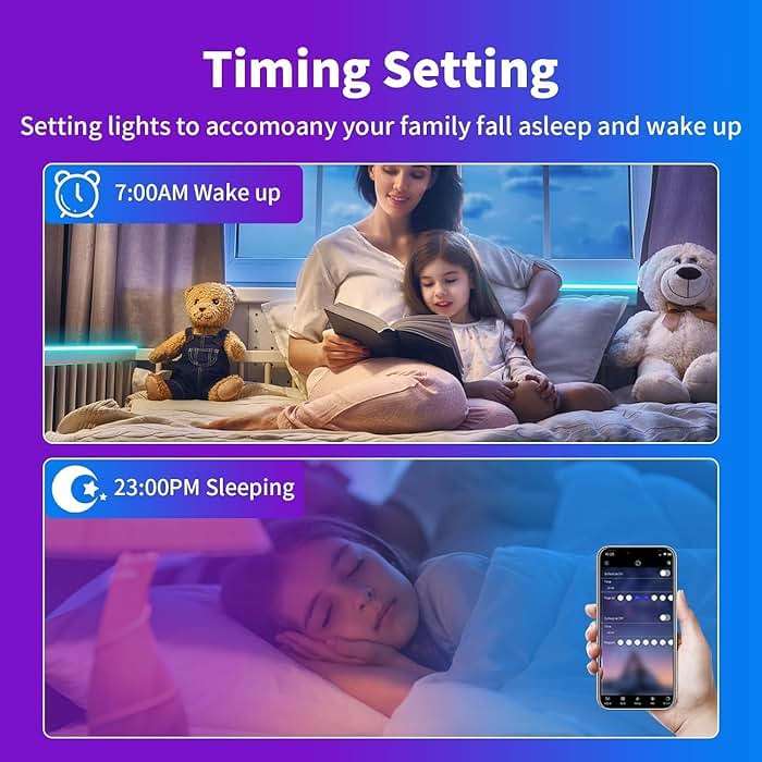 iNextStation RGB Neon LED Strip Lights, 16.4FT 12V Flexible Rope Lights Color Changing Multiple Modes Control with APP & Remote,IP65 Waterproof Neon Lights for Bedroom Decor - Image 6