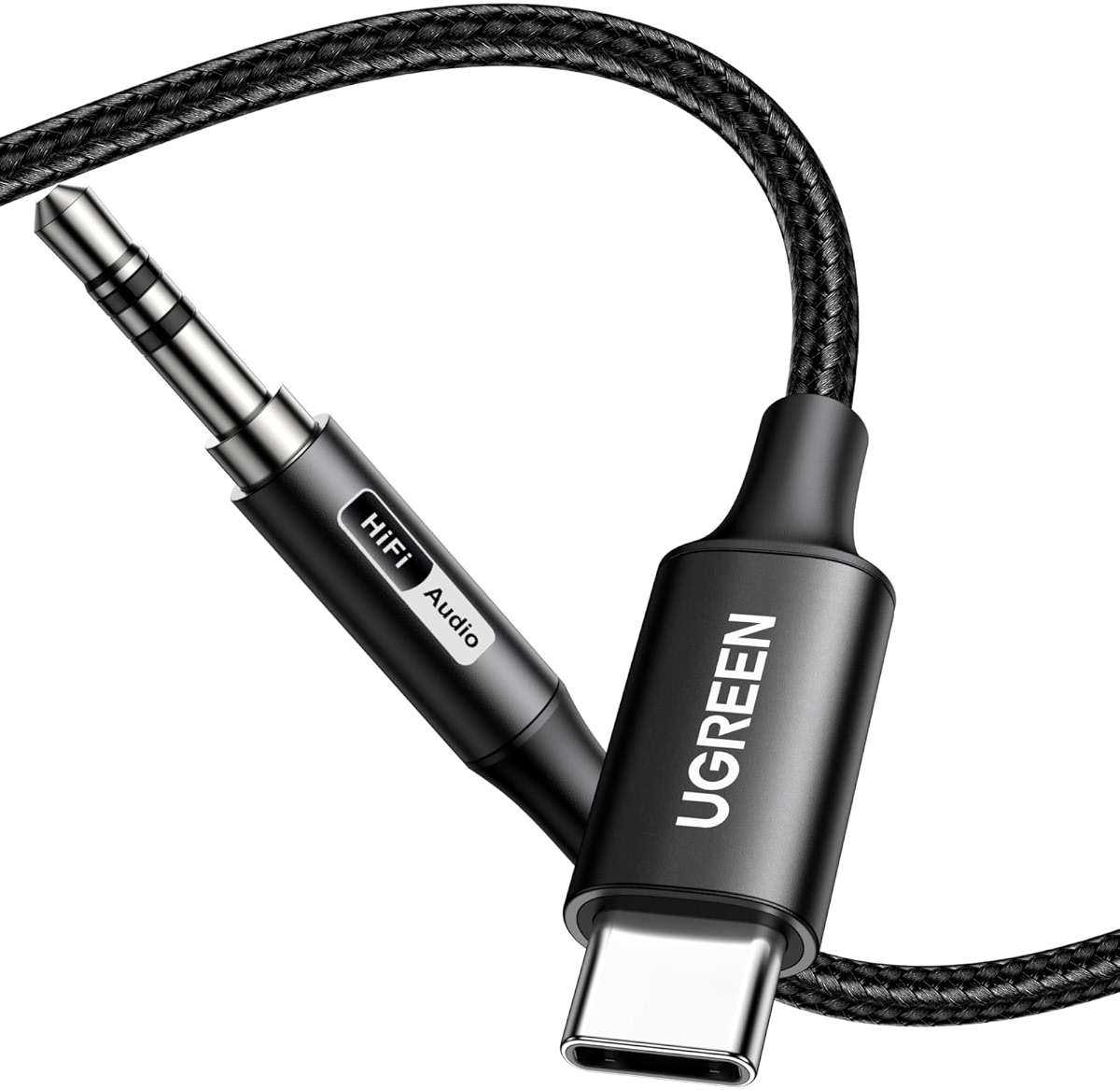 UGREEN USB C to Aux Type C to 3.5mm Audio Adapter Hi-Res 32bit/384KHz Stereo Cord Headphone Male Car Auxiliary Cable Compatible with iPhone 17 16 15 Pro Max, Galaxy S25 S24 Ultra iPad Pixel 10, 3.3FT - Image 1