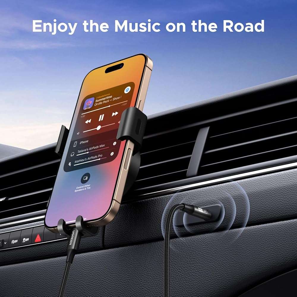 UGREEN USB C to Aux Type C to 3.5mm Audio Adapter Hi-Res 32bit/384KHz Stereo Cord Headphone Male Car Auxiliary Cable Compatible with iPhone 17 16 15 Pro Max, Galaxy S25 S24 Ultra iPad Pixel 10, 3.3FT - Image 5