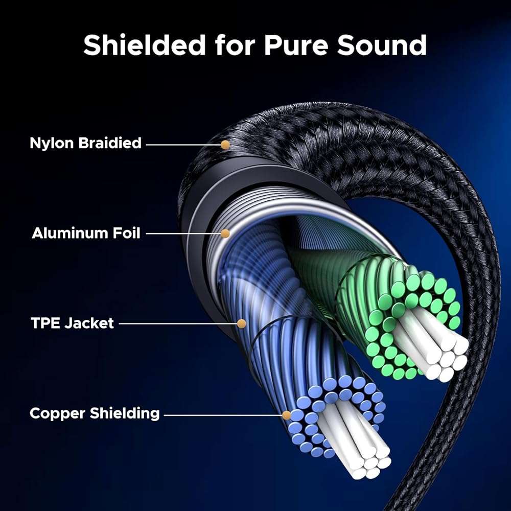 UGREEN USB C to Aux Type C to 3.5mm Audio Adapter Hi-Res 32bit/384KHz Stereo Cord Headphone Male Car Auxiliary Cable Compatible with iPhone 17 16 15 Pro Max, Galaxy S25 S24 Ultra iPad Pixel 10, 3.3FT - Image 7