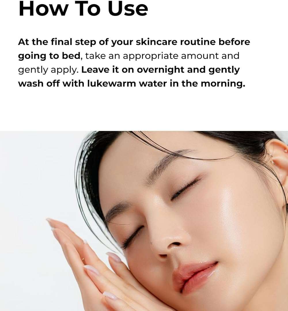 BOM COSMETICS Peptide Power Night Sleeping Mask 2.64 Fl Oz, High-Density Hydrating Overnight Facial Mask with Penta-Peptides and 99% Pure Gold for Skin Elasticity, Smooth Skin Texture, Korean Skincare - Image 7