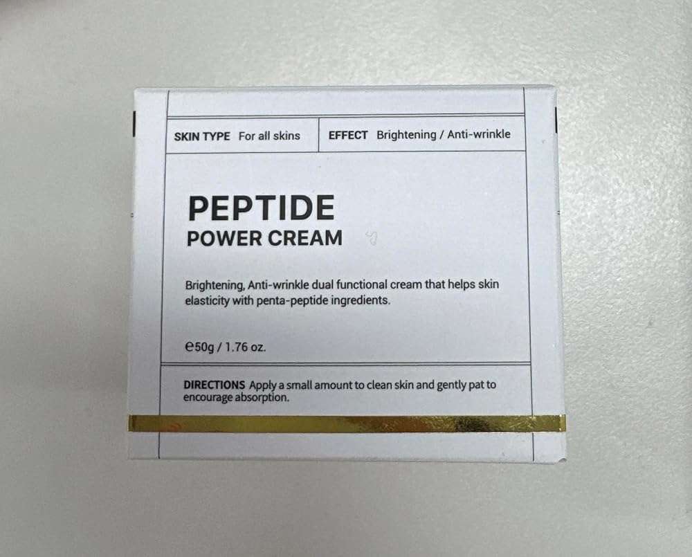 BOM COSMETICS Peptide Power Cream 1.76 Fl Oz, Daily Moisturizing Cream with Peptide and 99% Pure Gold for Hydration, Collagen Support to improve Skin Texture, Skin Barrier Care, Korean Skincare - Image 8