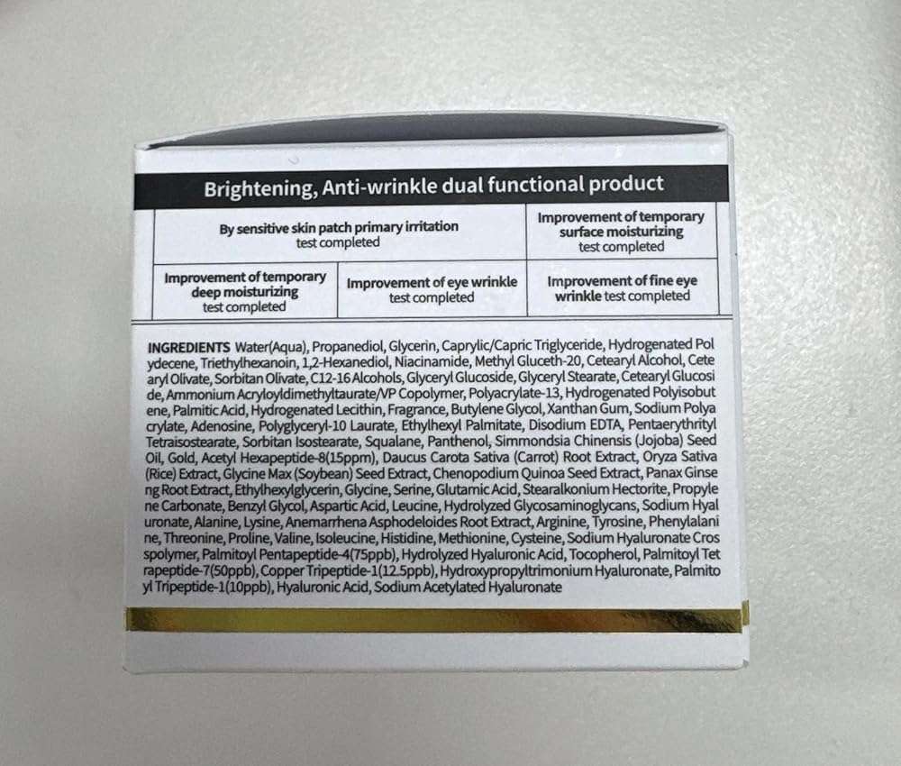 BOM COSMETICS Peptide Power Cream 1.76 Fl Oz, Daily Moisturizing Cream with Peptide and 99% Pure Gold for Hydration, Collagen Support to improve Skin Texture, Skin Barrier Care, Korean Skincare - Image 9