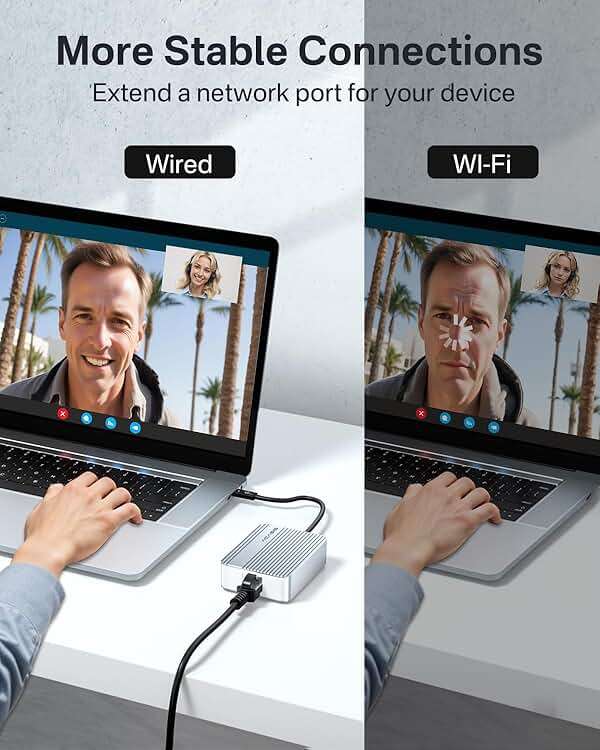 ACASIS USB4 to10gb ethernet Adapter High-Speed USB C to Ethernet Adapter OnlyCompatibleThunderbolt3/4/5/USB4 Aluminum Housing10gb ethernet Adapter Supports10/5/2.5/1Gbps/100Mb/s for Mac/Windows/Linux - Image 7