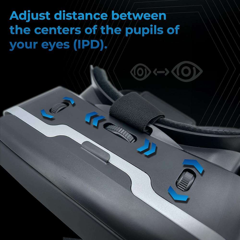 Kiiroo VR Phone Holder – Mobile VR Glasses for iPhone, Android & Windows, Fits 5.5"-7.2" Devices, Adjustable IPD & Focus, Glasses-Friendly, 40mm HD Aspherical Lens - Image 5