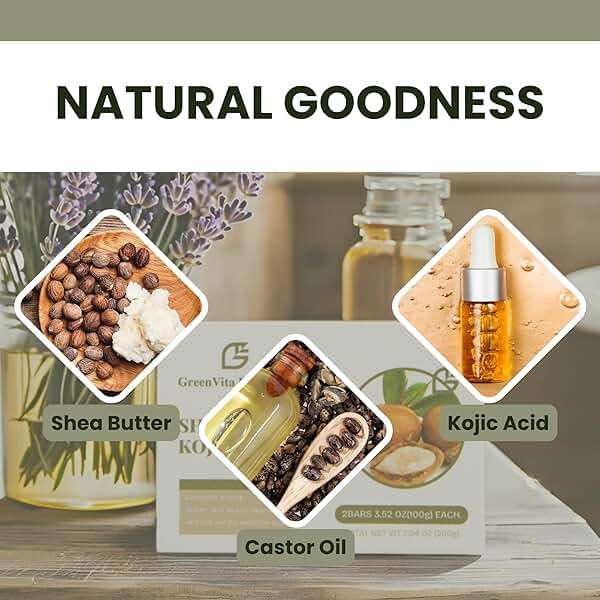 GreenVita Essentials Shea Butter Kojic Soap-Skin and Body Brightening with Shea Butter, Dark Spot Remover, Acne Fighting and Moisturizer (Pack of 2) 100g each - Image 8