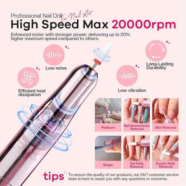 Glamonade Acrylic Nail Kit for Beginners: Professional Acrylic Nail Kit Set with Everything with Drill Powder Nail Art Starter Tech Kit at Home Salon Gift - Image 5