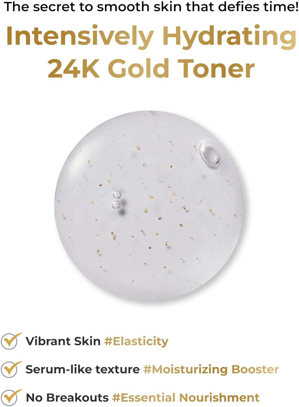 BOM Cosmetics Peptide Power Toner 5.07 Fl Oz, Hydrating Serum-Like Toner with Penta-Peptides and 99% Pure Gold for Skin Collagen Boost, Smoothness, and Long-Lasting Moisture, Korean Skincare - Image 3