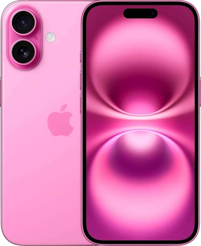 Apple iPhone 16, US Version, 128GB, Pink - Unlocked (Renewed Premium) - Image 1
