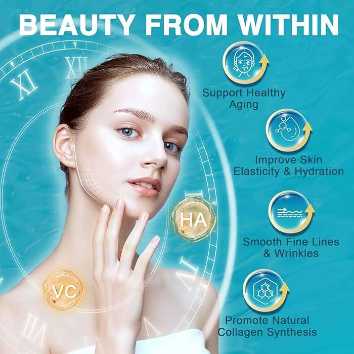 DRFOSTER Marine Collagen Peptides Powder with MSM + GC, Multi Type I & III Collagen with Hyaluronic Acid, Vitamin C & E for Skin, Hair & Nails, Wild-Caught Fish, 50 Servings - Image 4