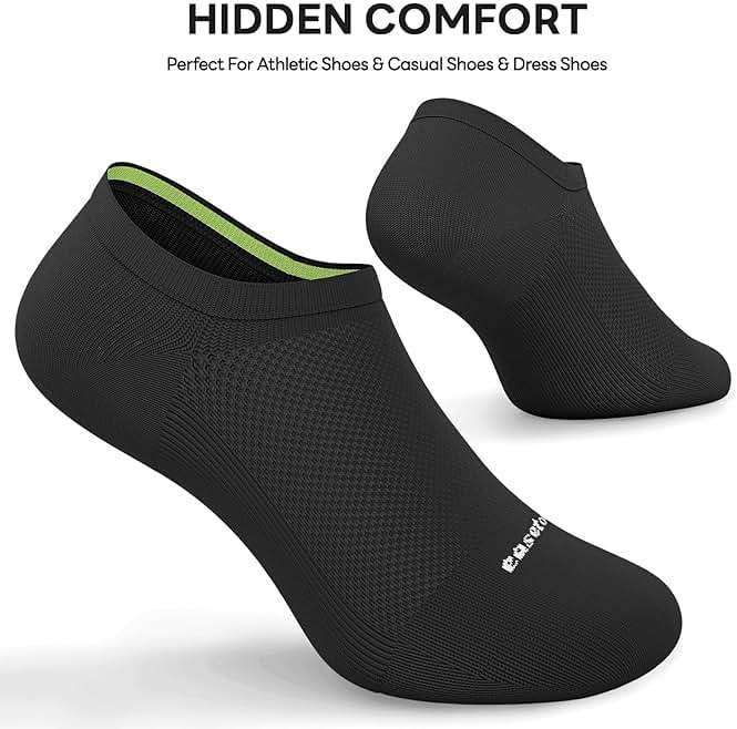 easetoe No Show Socks Men, Low Cut Ankle Short Non Slip Casual Socks - Image 2
