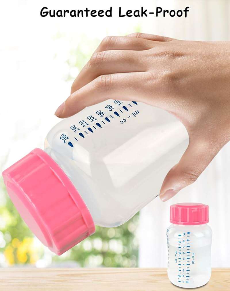 Travel and Storage Bottle Caps Compatible with Avent Baby Bottles, Bottle Lids Replacement, 8 Count, Pink - Image 3